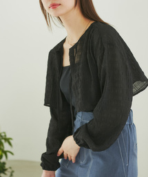 ROPE' PICNIC | ふくれジャガードボレロ(カーディガン/ボレロ)