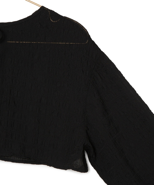 ROPE' PICNIC(ロペピクニック)の「ふくれジャガードボレロ(カーディガン/ボレロ・レディース・ブラック/キナリ・FREE)」の6枚目の写真