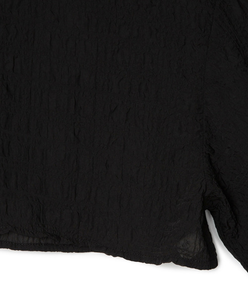 ROPE' PICNIC(ロペピクニック)の「ふくれジャガードボレロ(カーディガン/ボレロ・レディース・ブラック/キナリ・FREE)」の8枚目の写真