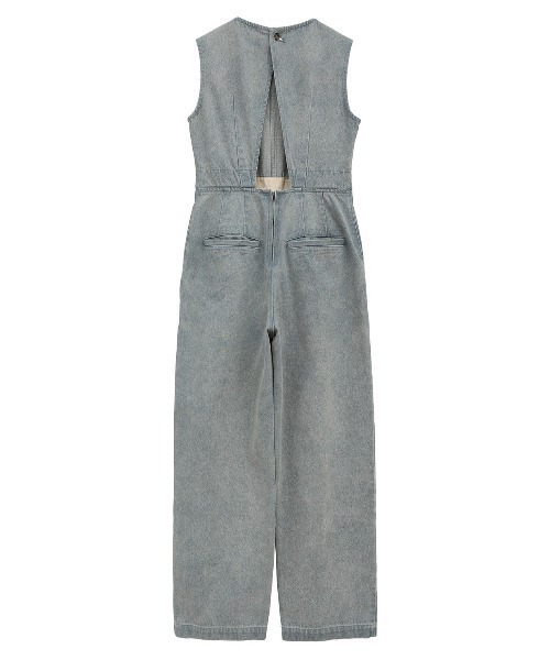 サロペット・オーバーオール・オールインワン CLANE BACK OPEN DENIM ALL IN ONE CLANE BACK OPEN DENIM ALL IN ONE