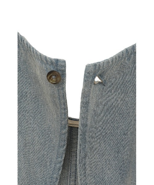 サロペット・オーバーオール・オールインワン CLANE back open denim all in one CLANE サロペット オーバーオール CLANE/クラネ/WAIST OPEN