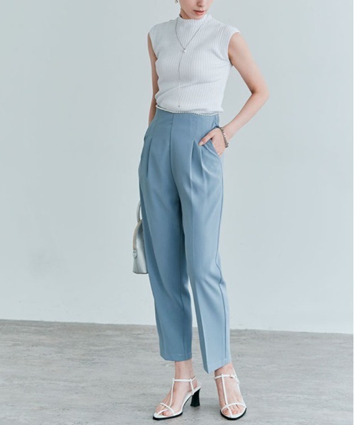 kirakiraShop（キラキラショップ）の「フレンチ スリーブ サマー リブ ニット（ニット/セーター・レディース・ホワイト/ライトグレー/ブラック/アイボリー/モカ・M/L）」の10枚目の写真