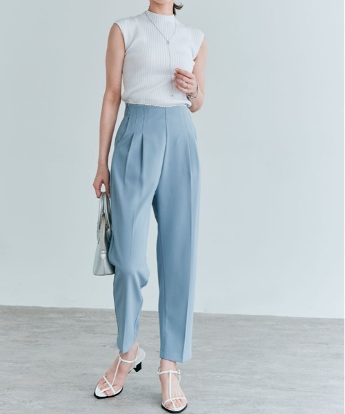 kirakiraShop（キラキラショップ）の「フレンチ スリーブ サマー リブ ニット（ニット/セーター・レディース・ホワイト/ライトグレー/ブラック/アイボリー/モカ・M/L）」の18枚目の写真