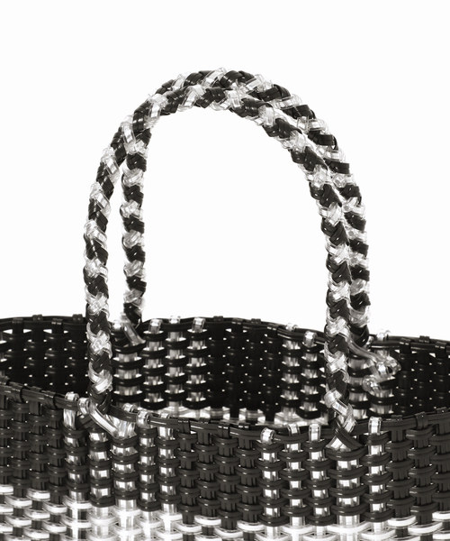 JOURNAL STANDARD relume(ジャーナルスタンダード レリューム)の「RELUME メルカドバッグ(かごバッグ・レディース・ブラック/ホワイト/グリーン・FREE)」の12枚目の写真