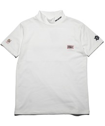 BENCH AT THE GREENE GOLF（ベンチアットザグリーンゴルフ）の「BENCH AT THE GREENE GOLF / LADIES EMBRO MOCK NECK SHIRT（レディース）（Tシャツ/カットソー）」
