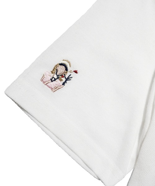 BENCH AT THE GREENE GOLF(ベンチアットザグリーンゴルフ)の「BENCH AT THE GREENE GOLF / LADIES EMBRO MOCK NECK SHIRT(レディース)(Tシャツ/カットソー・レディース・ブラック/オフホワイト/グリーン・SMALL/MEDIUM/LARGE)」の11枚目の写真