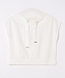 フード風フレンチスリーブカットソープルオーバー