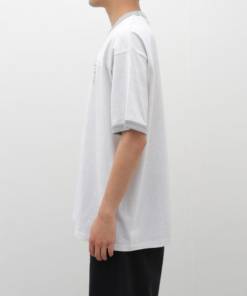 cabaret poval(キャバレーポバール)の「CABARET POVAL / キャバレーポバール Sourtime Ringer(Tシャツ/カットソー・メンズ・ホワイト/チャコールグレー・LARGE/X-LARGE)」の18枚目の写真