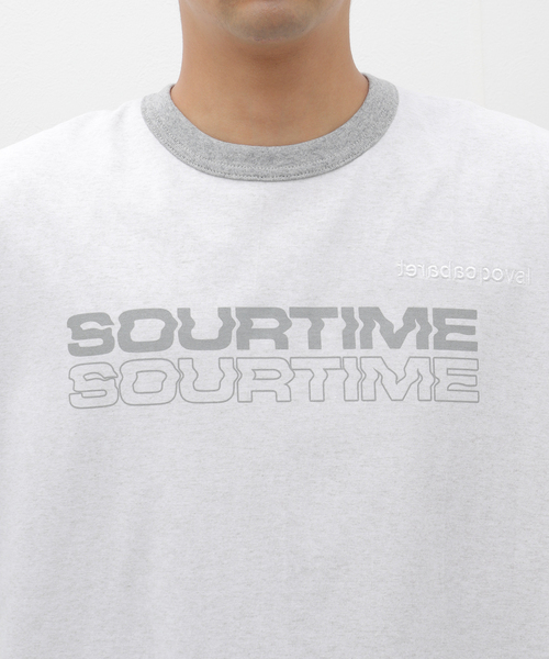 cabaret poval(キャバレーポバール)の「CABARET POVAL / キャバレーポバール Sourtime Ringer(Tシャツ/カットソー・メンズ・ホワイト/チャコールグレー・LARGE/X-LARGE)」の20枚目の写真