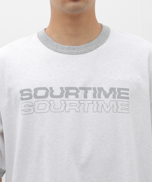 cabaret poval(キャバレーポバール)の「CABARET POVAL / キャバレーポバール Sourtime Ringer(Tシャツ/カットソー・メンズ・ホワイト/チャコールグレー・LARGE/X-LARGE)」の12枚目の写真