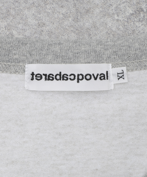cabaret poval(キャバレーポバール)の「CABARET POVAL / キャバレーポバール Sourtime Ringer(Tシャツ/カットソー・メンズ・ホワイト/チャコールグレー・LARGE/X-LARGE)」の5枚目の写真