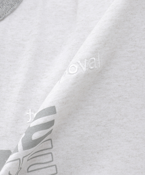 cabaret poval(キャバレーポバール)の「CABARET POVAL / キャバレーポバール Sourtime Ringer(Tシャツ/カットソー・メンズ・ホワイト/チャコールグレー・LARGE/X-LARGE)」の7枚目の写真