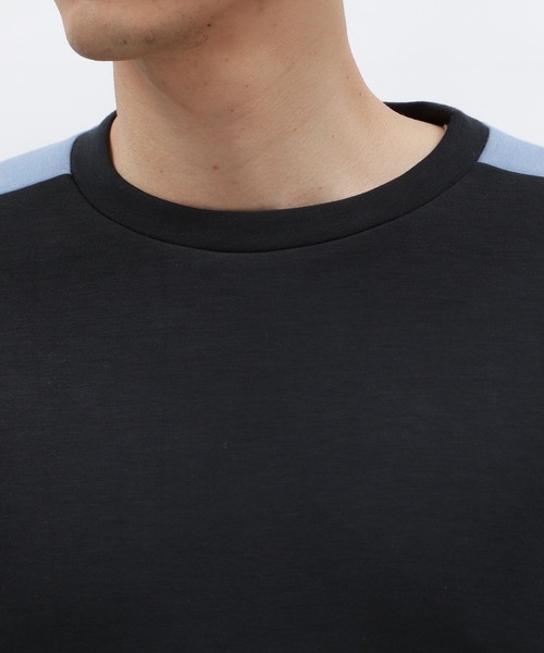 LAKOLE(ラコレ)の「【接触冷感】ダンボール袖ラインT / 127469(Tシャツ/カットソー・メンズ・ブラック/ホワイト/キャメル/グリーン・MEDIUM/LARGE/X-LARGE)」の19枚目の写真
