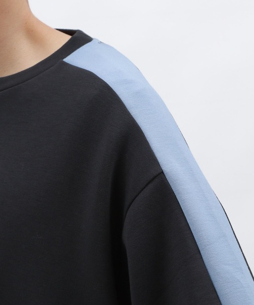 LAKOLE(ラコレ)の「【接触冷感】ダンボール袖ラインT / 127469(Tシャツ/カットソー・メンズ・ブラック/ホワイト/キャメル/グリーン・MEDIUM/LARGE/X-LARGE)」の20枚目の写真