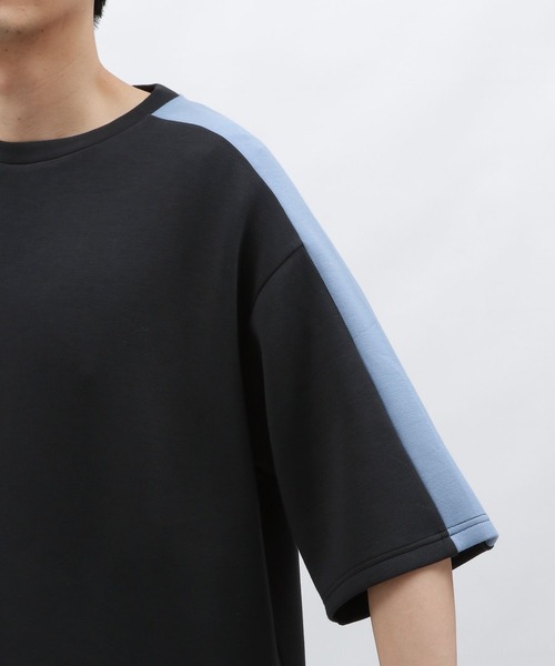 LAKOLE(ラコレ)の「【接触冷感】ダンボール袖ラインT / 127469(Tシャツ/カットソー・メンズ・ブラック/ホワイト/キャメル/グリーン・MEDIUM/LARGE/X-LARGE)」の21枚目の写真