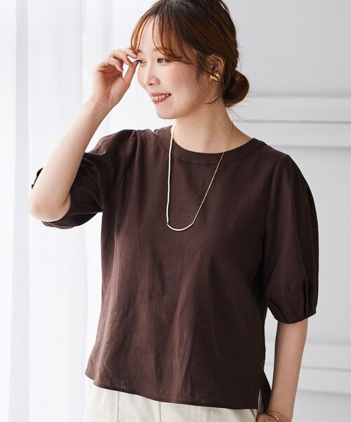 le.coeur blanc（ルクールブラン）の「パール×チェーンメタルバーネックレス（ネックレス・レディース・ゴールド・FREE）」の4枚目の写真