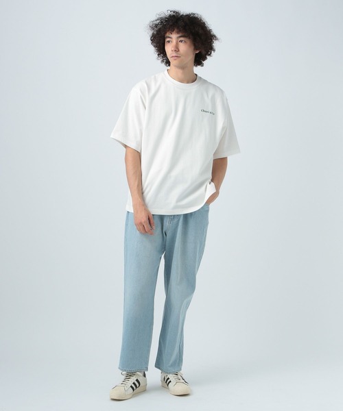 CHARI&CO（チャリアンドコー）の「【CHARI&CO SAFE RIDE for BAYFLOW】プリント半袖Tシャツ（Tシャツ/カットソー・メンズ・イエロー/チャコール/ホワイト・LARGE/MEDIUM）」の4枚目の写真