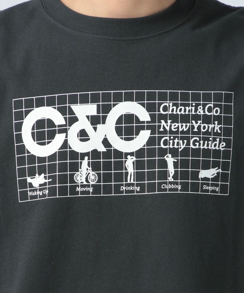 CHARI&CO（チャリアンドコー）の「【CHARI&CO SAFE RIDE for BAYFLOW】プリント半袖Tシャツ（Tシャツ/カットソー・メンズ・イエロー/チャコール/ホワイト・LARGE/MEDIUM）」の21枚目の写真