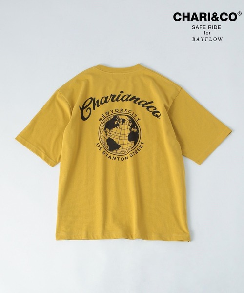 CHARI&CO（チャリアンドコー）の「【CHARI&CO SAFE RIDE for BAYFLOW】プリント半袖Tシャツ（Tシャツ/カットソー・メンズ・イエロー/チャコール/ホワイト・LARGE/MEDIUM）」の22枚目の写真