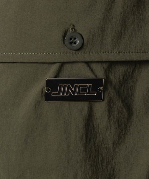 JINCL（ジンクル）の「オープンカラーナイロンシャツ（シャツ/ブラウス・メンズ・カーキ/ブラック・J/FREE）」の3枚目の写真