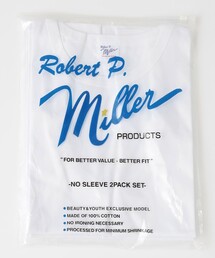 MILLER | 【別注】＜Robert P. Miller＞  2パック ノースリーブ(Tシャツ/カットソー)