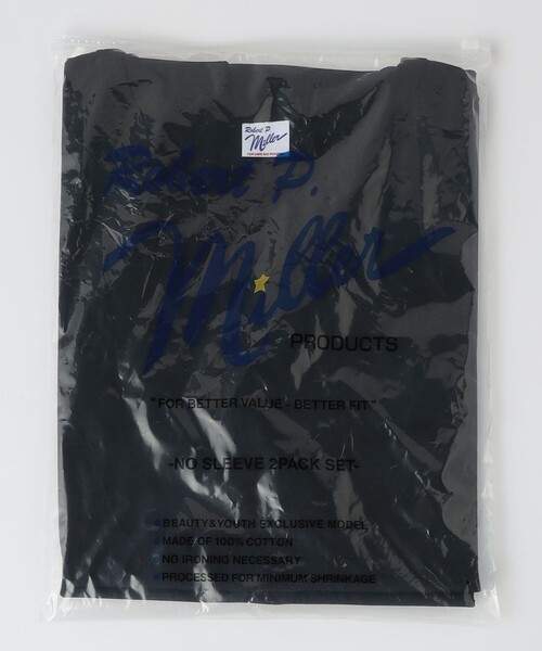 MILLER(ミラー)の「【別注】<Robert P. Miller> 2パック ノースリーブ(Tシャツ/カットソー・メンズ・ホワイト/ブラック・S/M/L/XL)」の13枚目の写真
