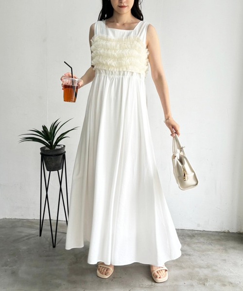 セール】2WAYチュールビスチェ/WEB限定アイテム（キャミソール）｜one