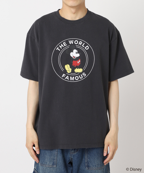JOURNAL STANDARD（ジャーナルスタンダード）の「《追加》MICKEY MOUSE / ミッキーマウス 別注 S/S Tシャツ（Tシャツ/カットソー・メンズ・ホワイト/ホワイト系その他/イエロー/ブラック/ブラック系その他/グレー・SMALL/MEDIUM/LARGE）」の19枚目の写真