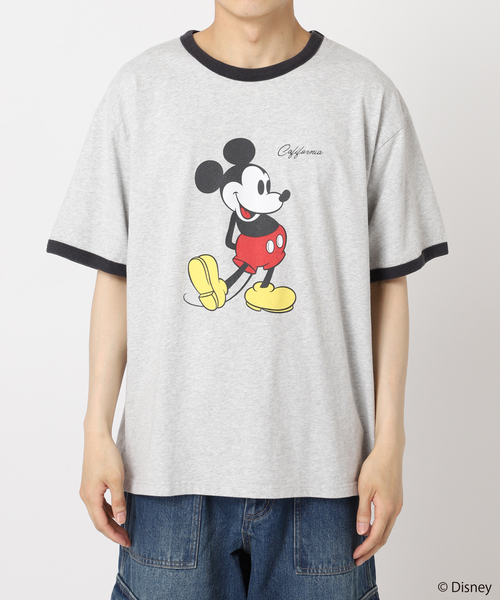 JOURNAL STANDARD（ジャーナルスタンダード）の「《追加》MICKEY MOUSE / ミッキーマウス 別注 S/S Tシャツ（Tシャツ/カットソー・メンズ・ホワイト/ホワイト系その他/イエロー/ブラック/ブラック系その他/グレー・SMALL/MEDIUM/LARGE）」の9枚目の写真
