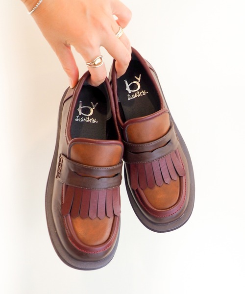 byあしながおじさん（バイアシナガオジサン）の「キルトコインローファー　8510117（ローファー・レディース・ベージュ/ブラック/テラコッタ・LL/L/M/S）」の3枚目の写真