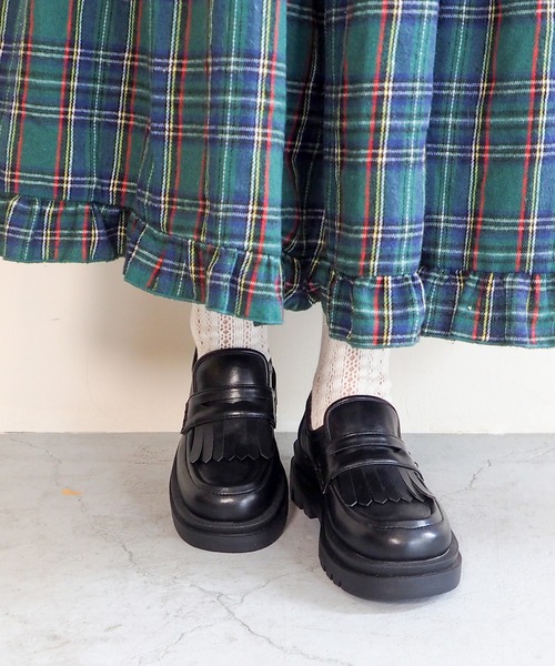 byあしながおじさん（バイアシナガオジサン）の「キルトコインローファー　8510117（ローファー・レディース・ベージュ/ブラック/テラコッタ・LL/L/M/S）」の14枚目の写真