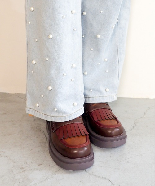 byあしながおじさん（バイアシナガオジサン）の「キルトコインローファー　8510117（ローファー・レディース・ベージュ/ブラック/テラコッタ・LL/L/M/S）」の16枚目の写真