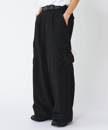 Adoon plain | ナイロンドローコードワイドカーゴパンツ(カーゴパンツ)