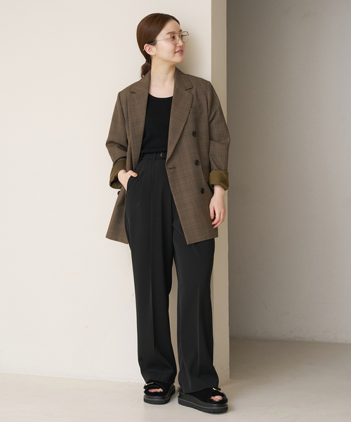 IENA(イエナ)の「《追加》サスペンダーツイル パンツ(その他パンツ・レディース・ブラック/カーキ・40/38/36/34)」の17枚目の写真