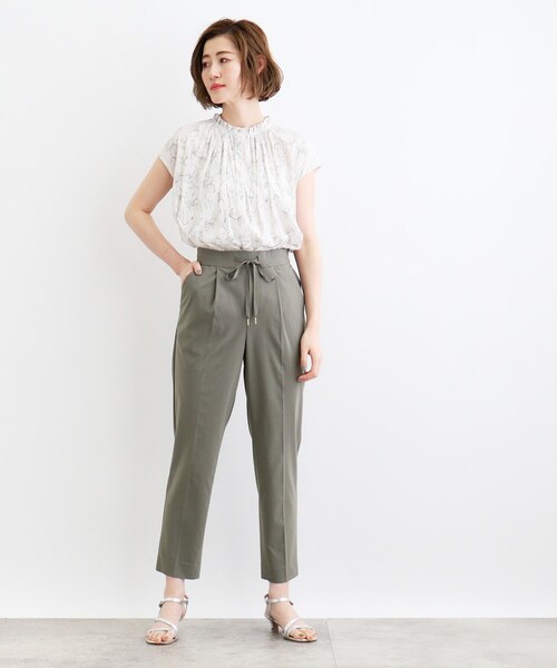 grove(グローブ)の「◆【洗える/接触冷感】ハイパーストレッチジョガーパンツ(その他パンツ・レディース・チャコールグレー/カーキ/ブラック・02/03/01/05/04)」の10枚目の写真