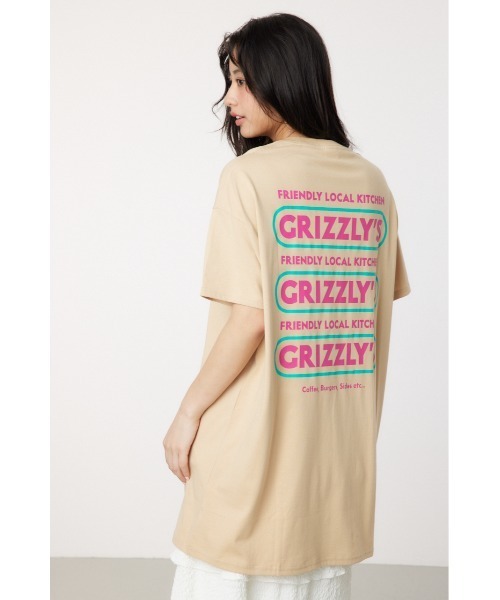 RODEO CROWNS WIDE BOWL(ロデオクラウンズワイドボウル)の「GRIZZLY’S KITCHEN Tワンピース(ワンピース・レディース・イエロー/ブラック/ライトベージュ・FREE)」の1枚目の写真