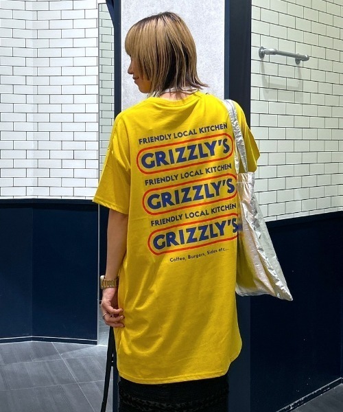 RODEO CROWNS WIDE BOWL(ロデオクラウンズワイドボウル)の「GRIZZLY’S KITCHEN Tワンピース(ワンピース・レディース・イエロー/ブラック/ライトベージュ・FREE)」の3枚目の写真