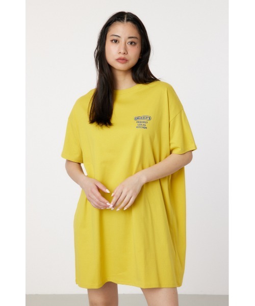 RODEO CROWNS WIDE BOWL(ロデオクラウンズワイドボウル)の「GRIZZLY’S KITCHEN Tワンピース(ワンピース・レディース・イエロー/ブラック/ライトベージュ・FREE)」の6枚目の写真