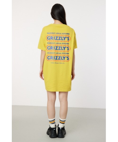 RODEO CROWNS WIDE BOWL(ロデオクラウンズワイドボウル)の「GRIZZLY’S KITCHEN Tワンピース(ワンピース・レディース・イエロー/ブラック/ライトベージュ・FREE)」の11枚目の写真