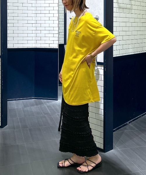 RODEO CROWNS WIDE BOWL(ロデオクラウンズワイドボウル)の「GRIZZLY’S KITCHEN Tワンピース(ワンピース・レディース・イエロー/ブラック/ライトベージュ・FREE)」の18枚目の写真