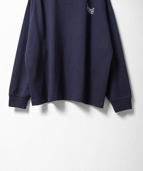 CHIKABA(チカバ)の「【CHIKABA SAUNA CLUB】 バックプリント 長袖 Tシャツ / ロンT / オーバーサイズ(Tシャツ/カットソー・メンズ・ホワイト/ブラック/オートミール/ネイビー/ネイビー系/アイボリー系/ブラック系/ホワイト系・MEDIUM/X-LARGE/LARGE)」の13枚目の写真