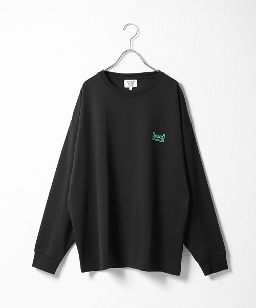 CHIKABA(チカバ)の「【CHIKABA SAUNA CLUB】 バックプリント 長袖 Tシャツ / ロンT / オーバーサイズ(Tシャツ/カットソー・メンズ・ホワイト/ブラック/オートミール/ネイビー/ネイビー系/アイボリー系/ブラック系/ホワイト系・MEDIUM/X-LARGE/LARGE)」の18枚目の写真
