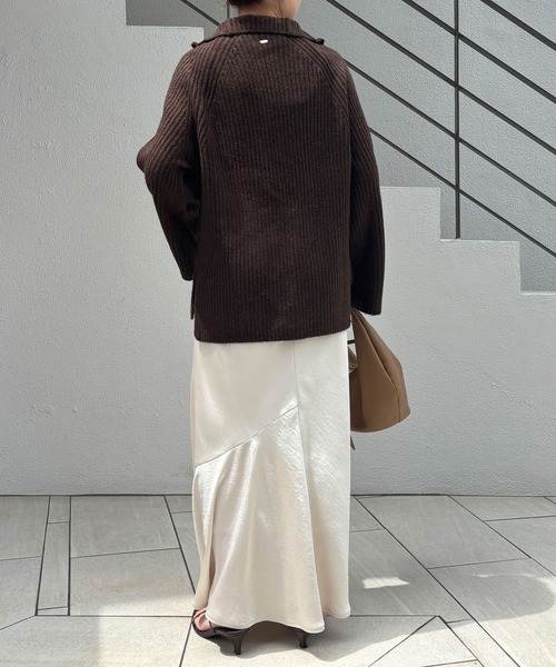 COLLAGE GALLARDAGALANTE(コラージュガリャルダガランテ)の「フロントZIPハイネックニット/WEB限定(ニット/セーター・レディース・ダークブラウン/グレー/ブラック・FREE)」の11枚目の写真