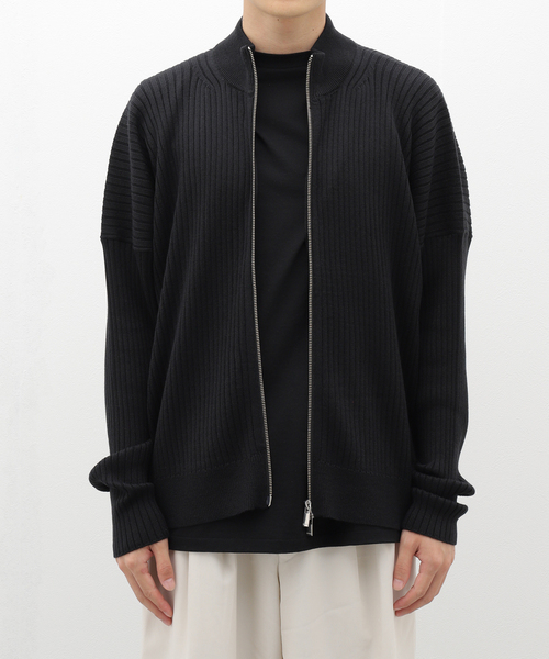 sulvam（サルバム）の「【SULVAM / サルバム】ハイネックジップアップニット（ニット/セーター・メンズ・ブラック・MEDIUM/SMALL）」の13枚目の写真