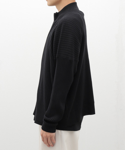 sulvam（サルバム）の「【SULVAM / サルバム】ハイネックジップアップニット（ニット/セーター・メンズ・ブラック・MEDIUM/SMALL）」の14枚目の写真