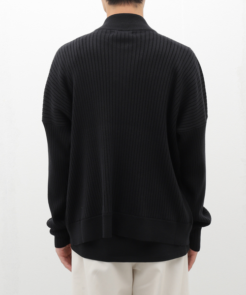 sulvam（サルバム）の「【SULVAM / サルバム】ハイネックジップアップニット（ニット/セーター・メンズ・ブラック・MEDIUM/SMALL）」の15枚目の写真