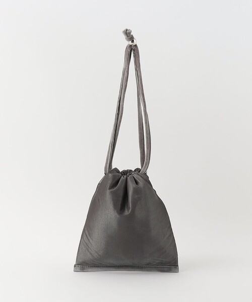 BEAUTY&YOUTH UNITED ARROWS(ビューティーアンドユースユナイテッドアローズ)の「ベルベット×チュール ドロストバッグ(ショルダーバッグ・レディース・オフホワイト/グレー/ブラック・FREE)」の10枚目の写真