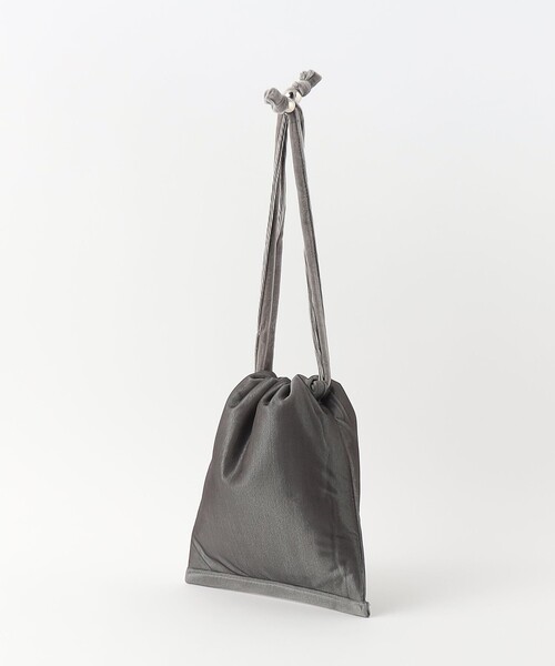 BEAUTY&YOUTH UNITED ARROWS(ビューティーアンドユースユナイテッドアローズ)の「ベルベット×チュール ドロストバッグ(ショルダーバッグ・レディース・オフホワイト/グレー/ブラック・FREE)」の11枚目の写真