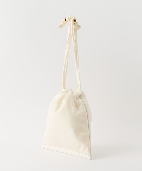 BEAUTY&YOUTH UNITED ARROWS(ビューティーアンドユースユナイテッドアローズ)の「ベルベット×チュール ドロストバッグ(ショルダーバッグ・レディース・オフホワイト/グレー/ブラック・FREE)」の16枚目の写真