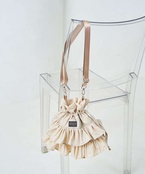 pendleton 【ペンドルトン】別注 巾着 ショルダーバッグ グレー 完売 FREAK'S STORE（フリークスストア）の「【限定展開】PENDLETON